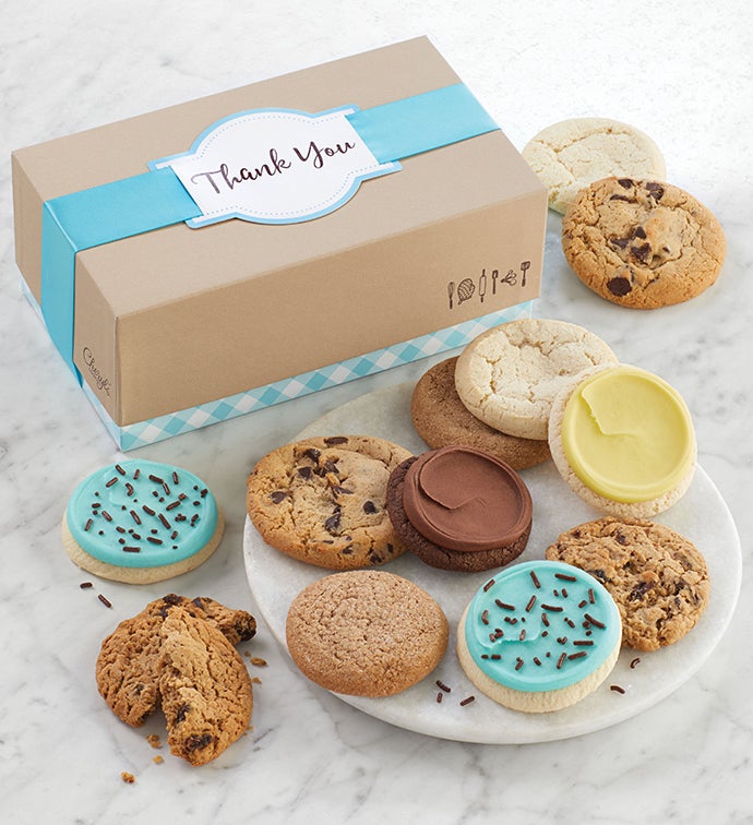 Cheryls Cookie Gift Boxes with Message Tag - 12 Cookies